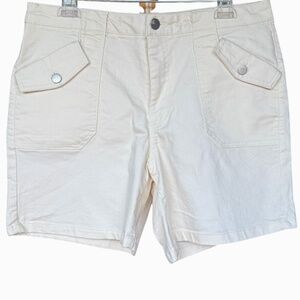 d. jeans‎ Off White Denim Shorts Sz 14